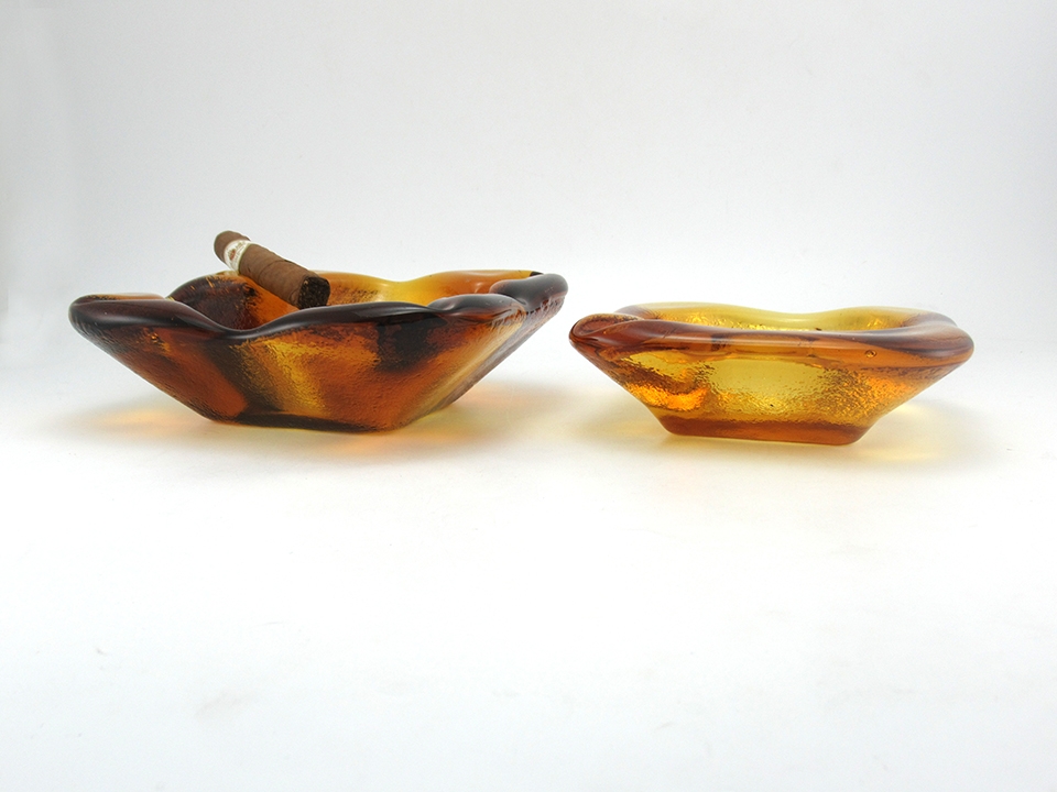 Imperial Glass Ashtray Set Olde Jamestown Line - Image 5