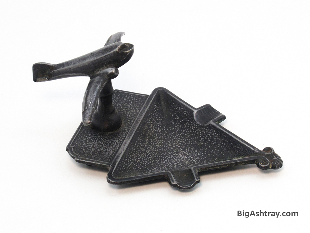 Antique Airplane Heavy Metal Ashtray Odd - Image 6