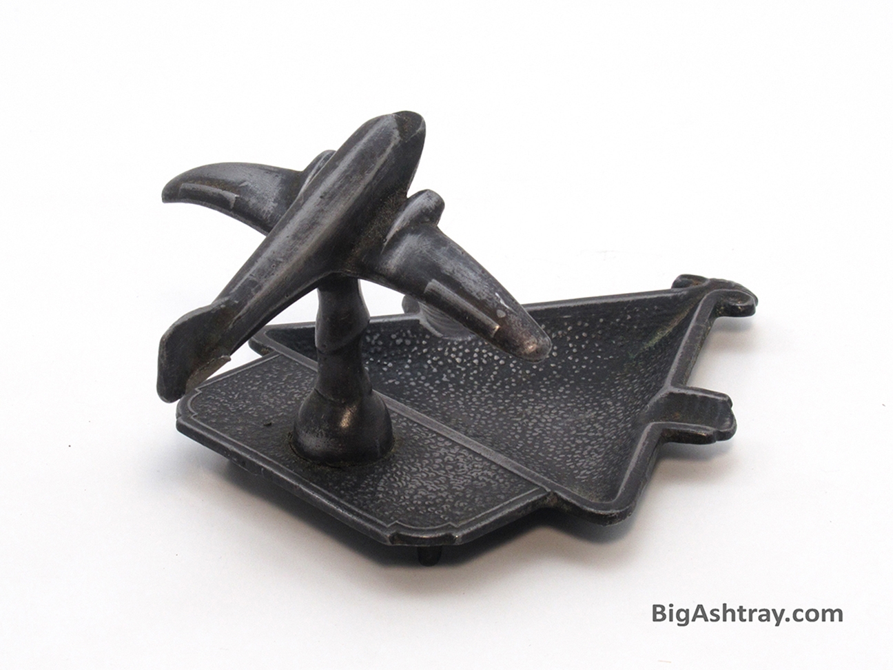 Antique Airplane Heavy Metal Ashtray Odd - Image 2