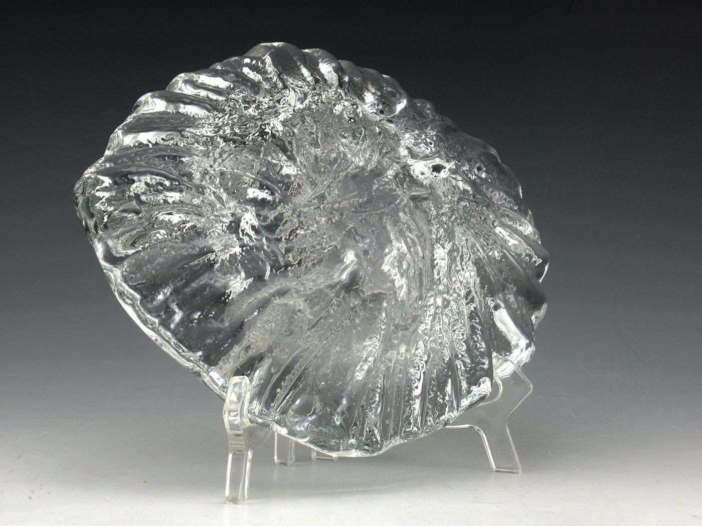 Blenko Art Glass Organic Form Ashtray Mid-20th Century - Image 2