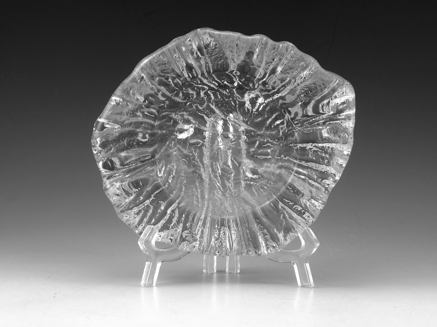 Blenko Art Glass Organic Form Ashtray Mid-20th Century