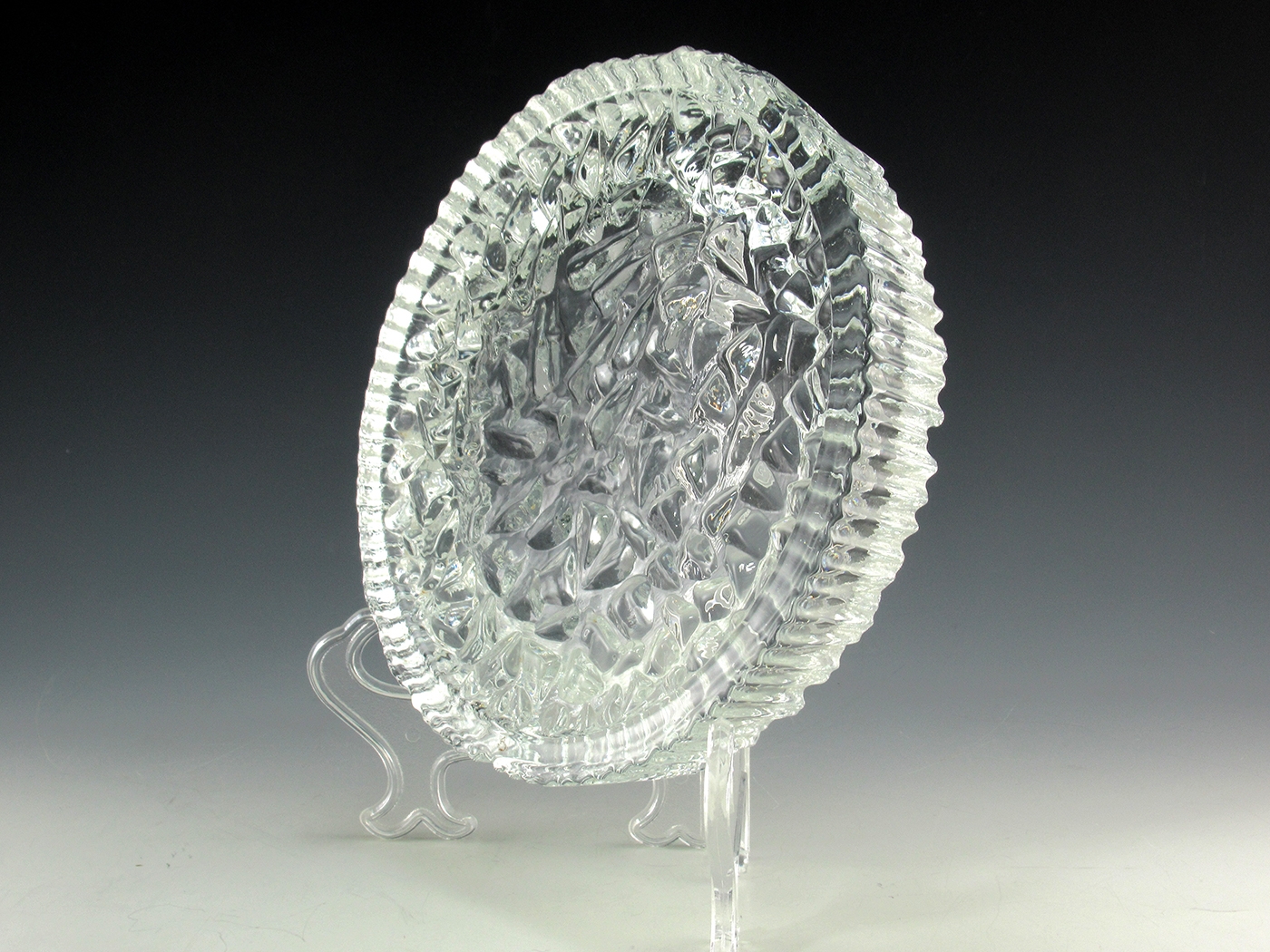 Ashtray Swedish Crystal Artic Ice by Skruf Vintage - Image 3