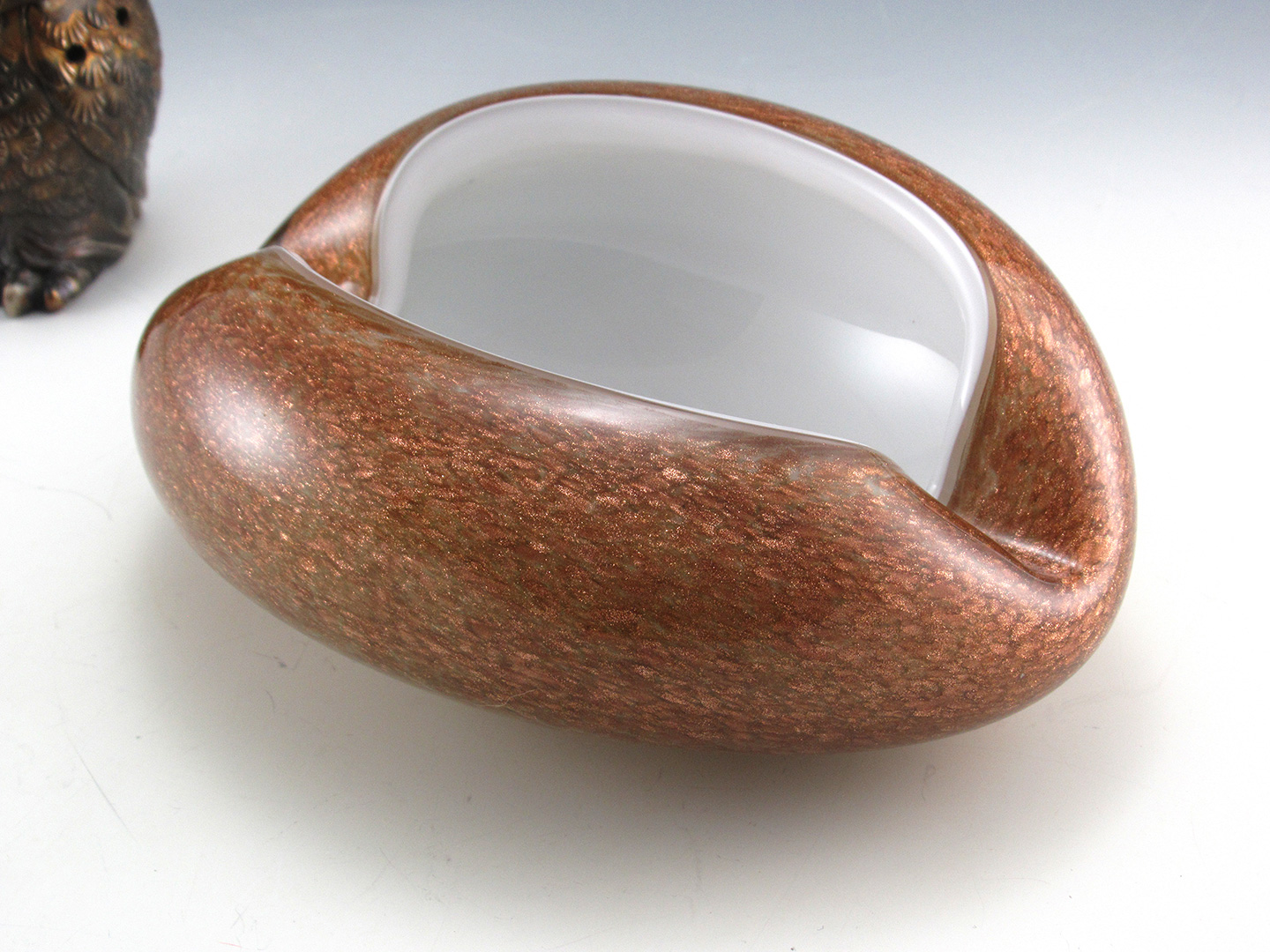 Luxurious Cigar Ashtray Murano Glass Kidney Bean - Image 4