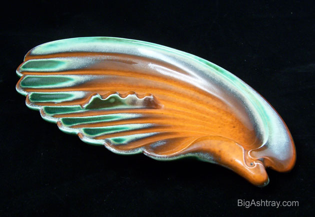 Beautifully Glazed Pottery Ashtray by Haeger USA