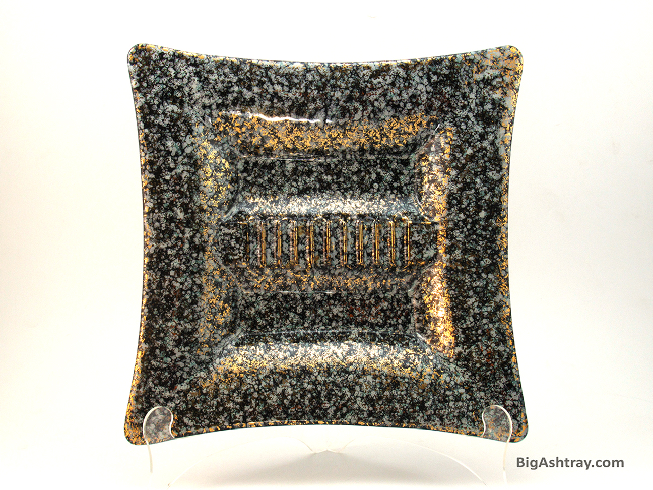 Big Smoking Ashtray with Granite Decor by Shawnee Kenwood U.S.A - Image 3