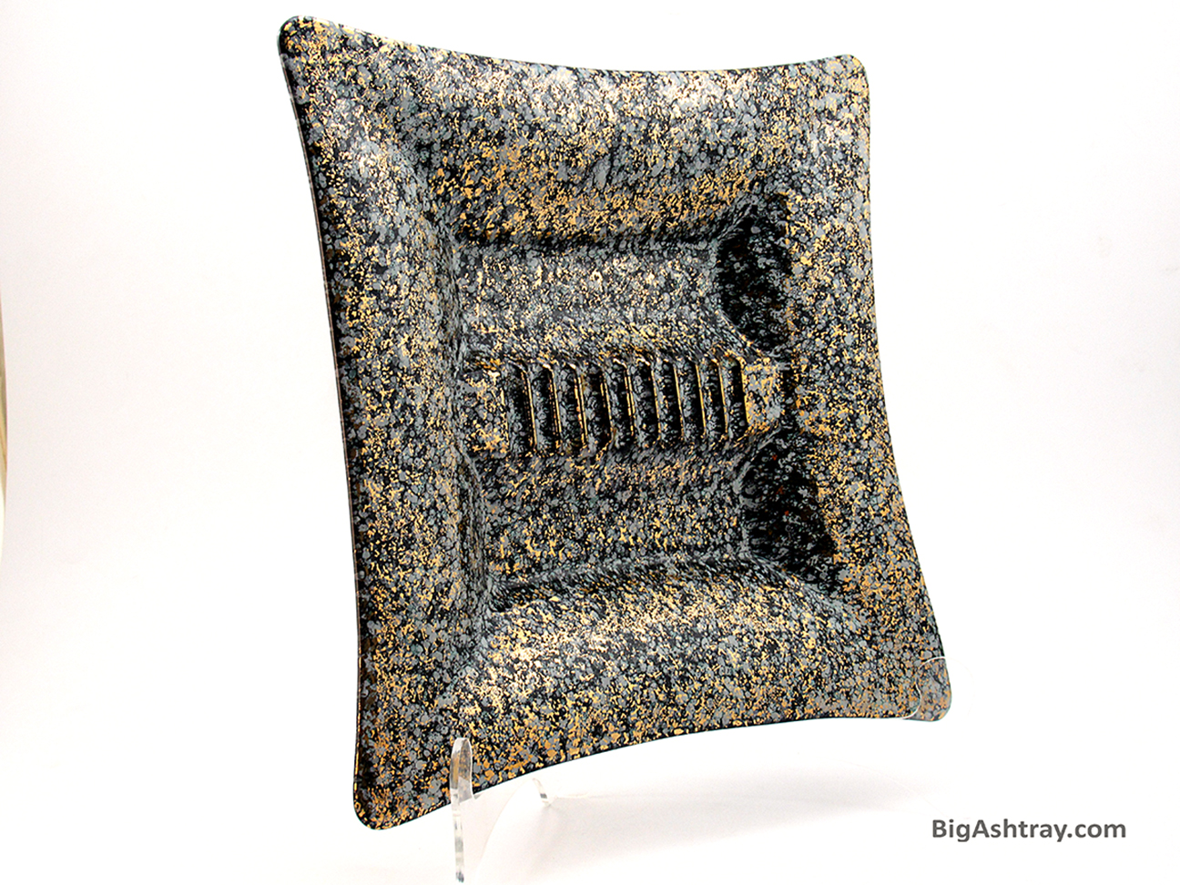 Big Smoking Ashtray with Granite Decor by Shawnee Kenwood U.S.A