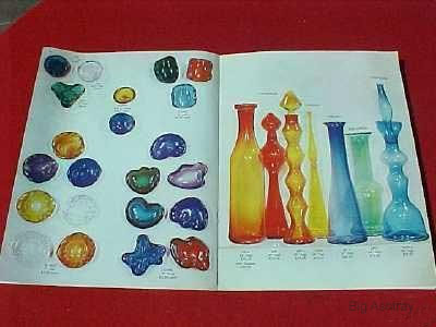 Blenko Art Glass Clam Shell with 1959 Acid Etch Mark - Image 2