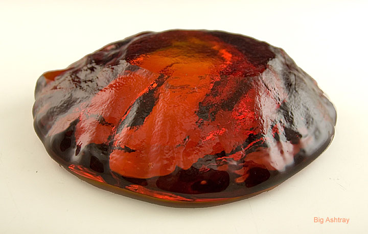 Blenko Fire Lava Glass Ash Bowl - Image 3