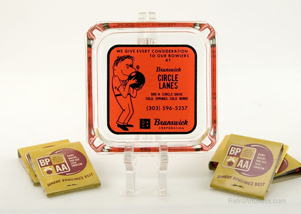 Bowling Memorabilia Vintage Ashtray and Matchbooks