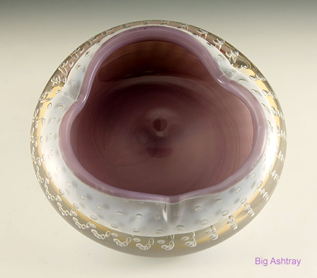 Cased Bullicante Murano Art Glass Cigar Ashtray Bowl - Image 4
