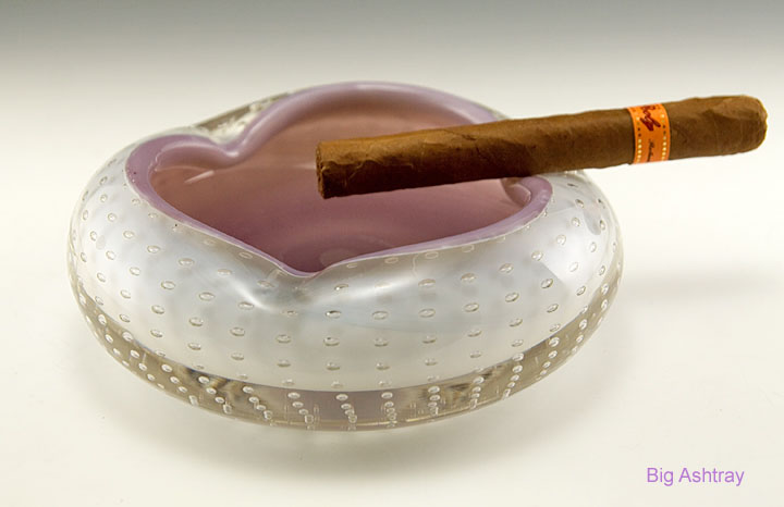 Cased Bullicante Murano Art Glass Cigar Ashtray Bowl - Image 2
