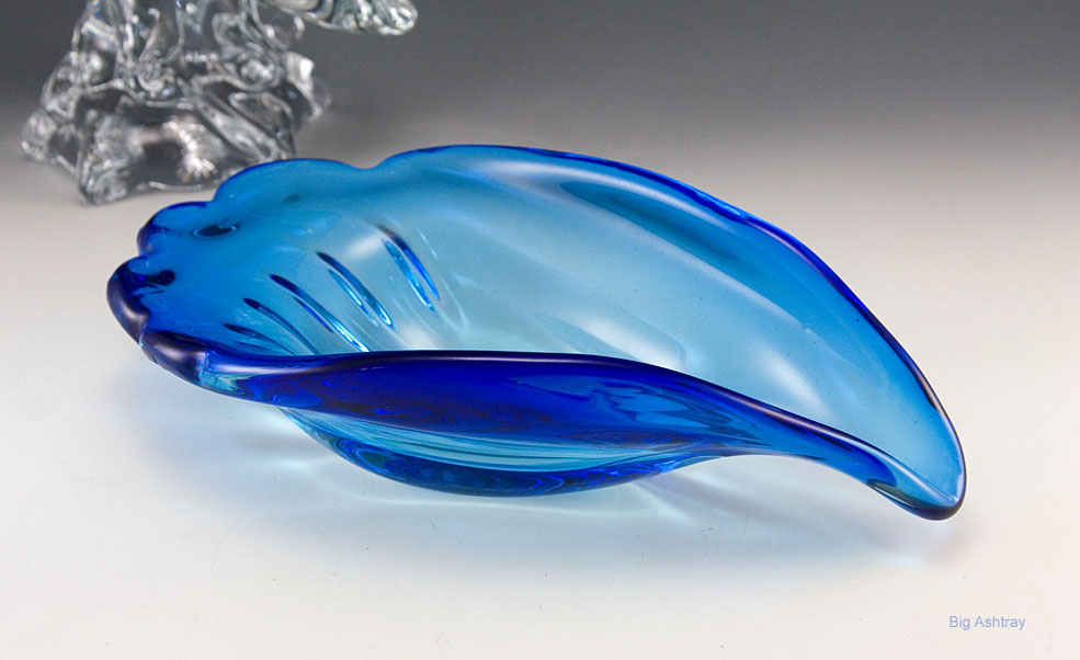 Beach Home Decor Art Glass Ashtray
