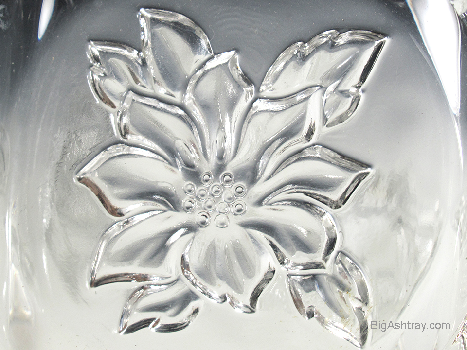 1950s Crystal Ashtray Set of 6 in Bloom by Hazel Atlas - Image 4