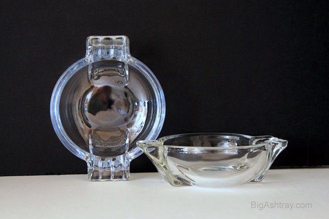 Color King Retro Glass Ashtray Set