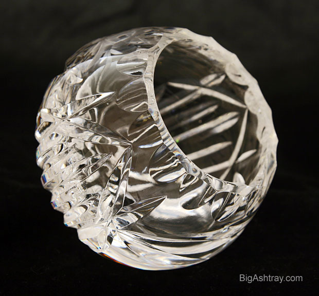 Cut Crystal Orb Ball Ashtray