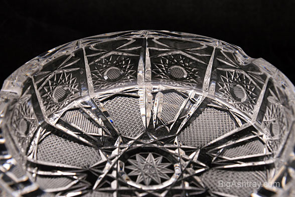 Cut Lead Crystal Bohemian Star Cigar Ashtrays