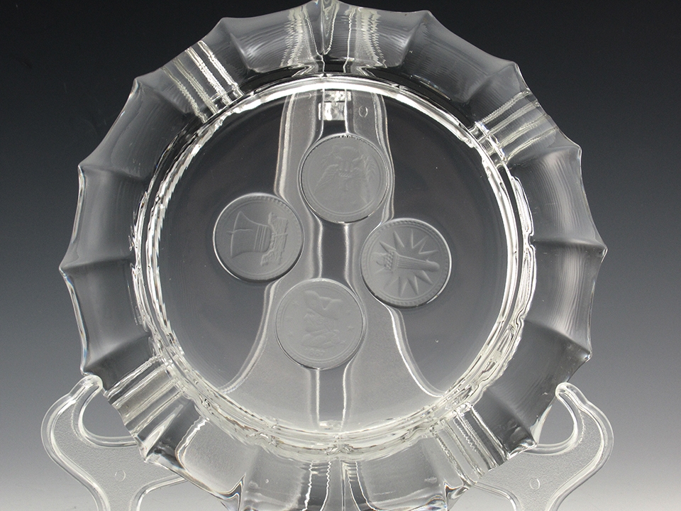 Fostoria Coin Glass Dual Size Rest Vintage Glass Ashtrays - Image 3