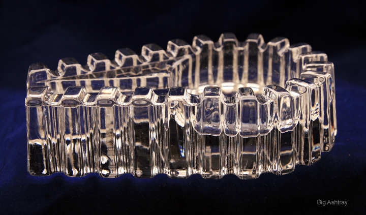 Heavy Crystal Art Deco Cigar Rest - Image 3