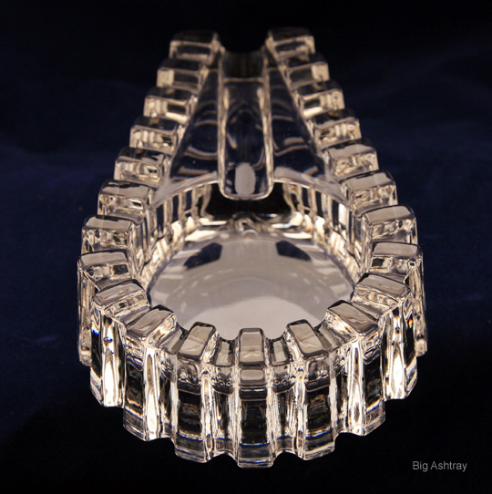 Heavy Crystal Art Deco Cigar Rest - Image 2