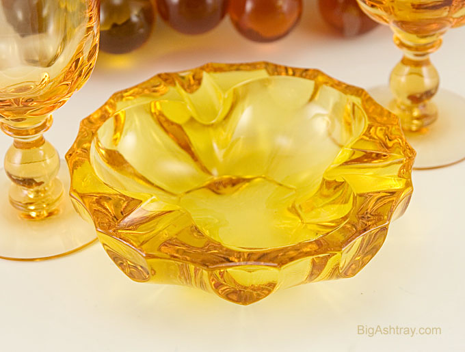 Heisey Sahara Crystal Ashtray Bowl - Image 2