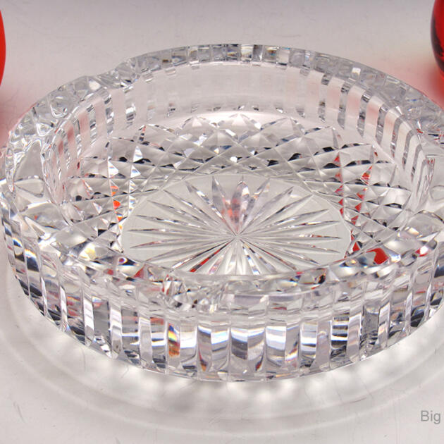 Luxurious High End Cut Crystal Vintage Ashtray