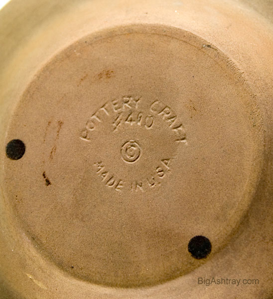 Hippie Era Stoneware Handmade in USA Ashtray - Image 3