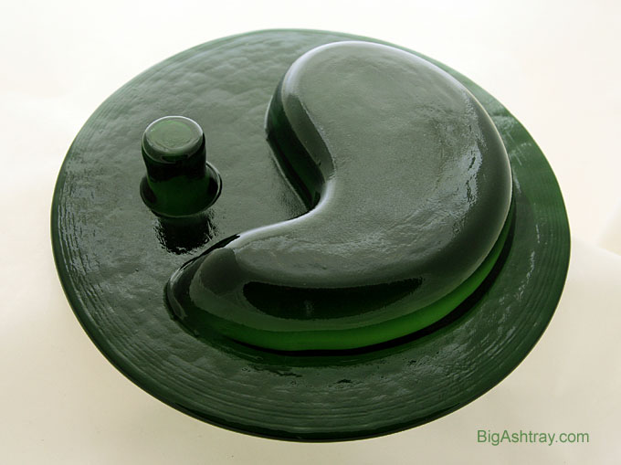 Holmegaard Art Glass Ikebana Wood Lake Bowl - Image 3