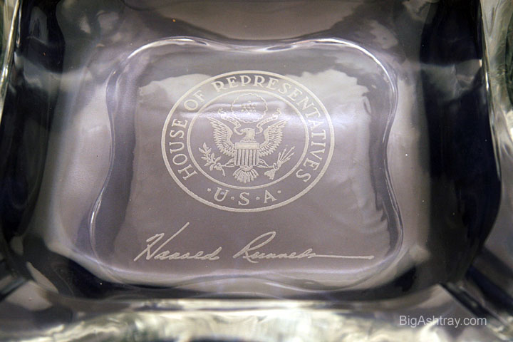 House of Representatives Huge Glass Cigar Ashtray