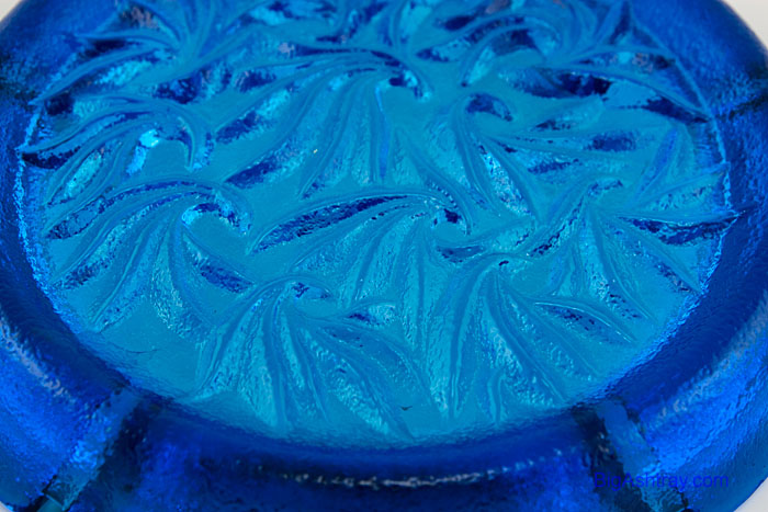 Huge 1970s Party Ashtray by Blenko Art Glass