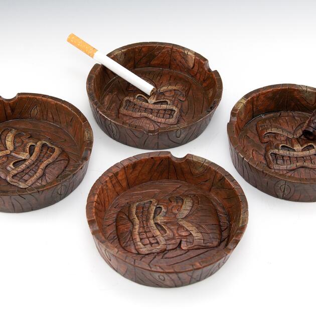 Indoor Outdoor Tiki Totem Ashtray
