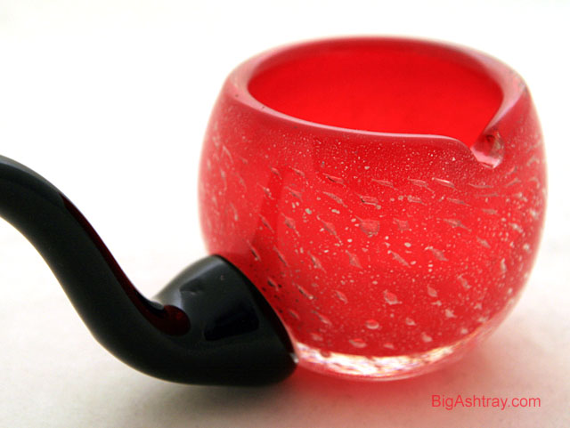 Italian Murano Glass Pipe Ashtray - Image 2