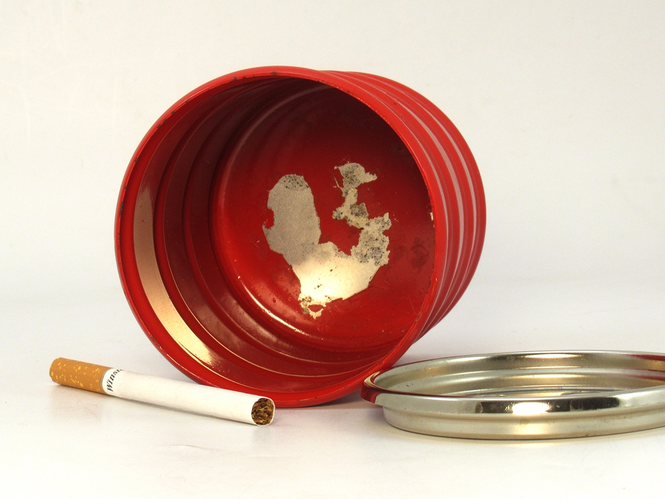 Jet Fuel Dangerous Ashtray Barrel Can Vintage Hong Kong - Image 5