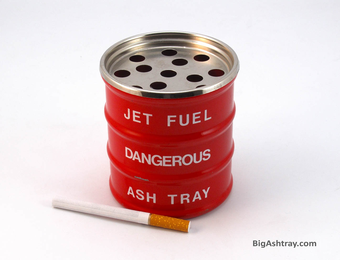 Jet Fuel Dangerous Ashtray Barrel Can Vintage Hong Kong - Image 2