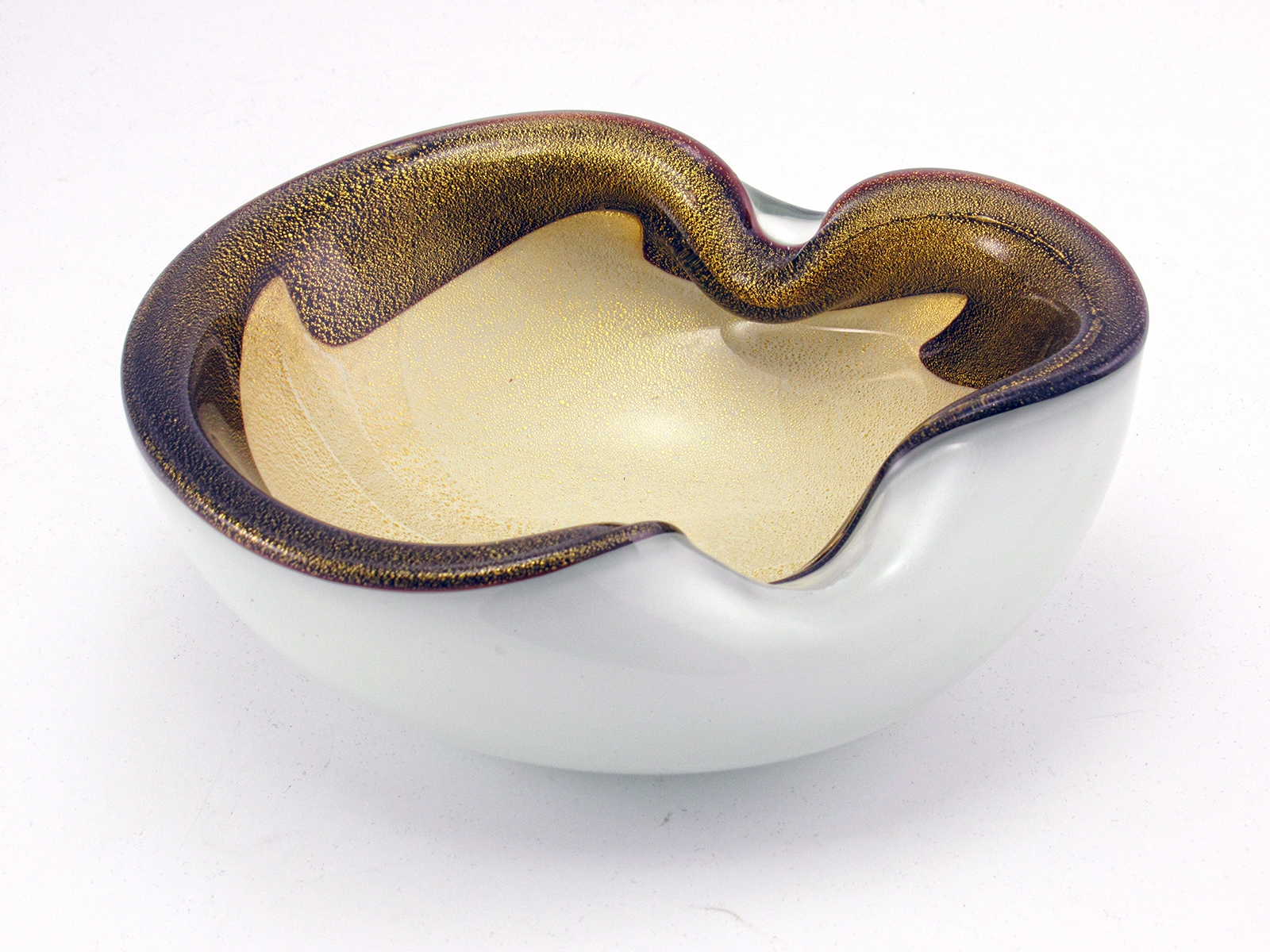 Alfredo Barbini Murano Art Glass Ashtray Cigar Bowl