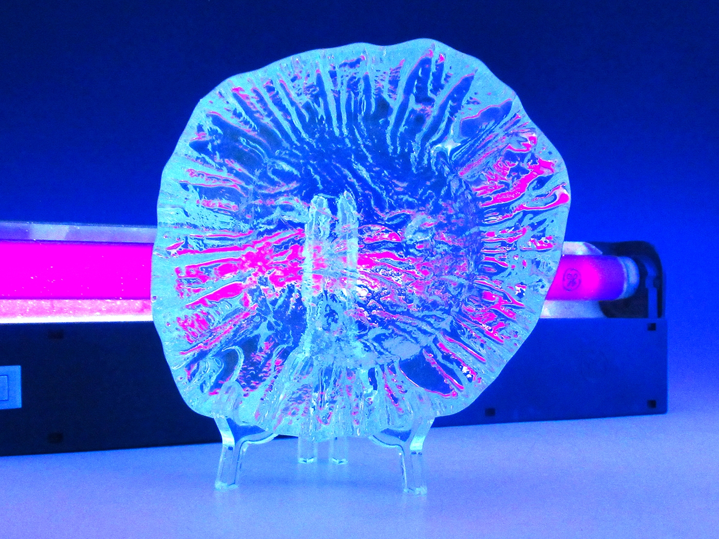 Blenko Art Glass Organic Form Ashtray Mid-20th Century - Image 5