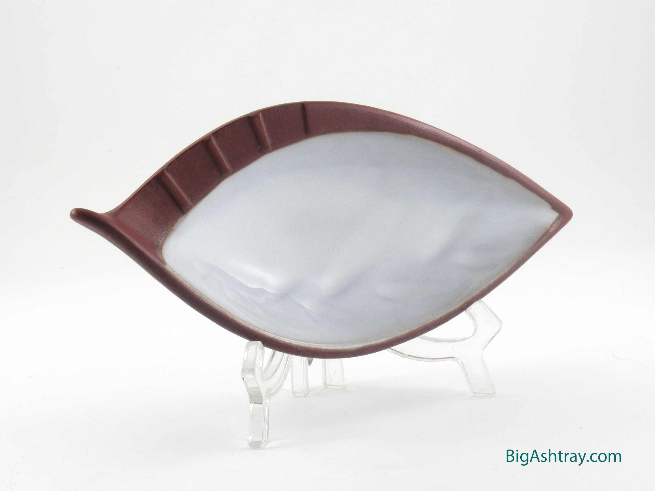 Mid-Century Modern Ashtray Redware and Pearl Hand-Crafted - Image 4
