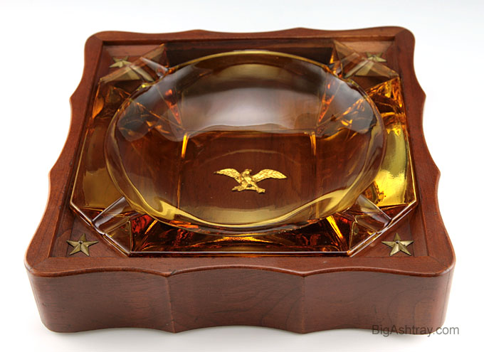 Mid-Century Patriotic Ashtray by American Woodcraft