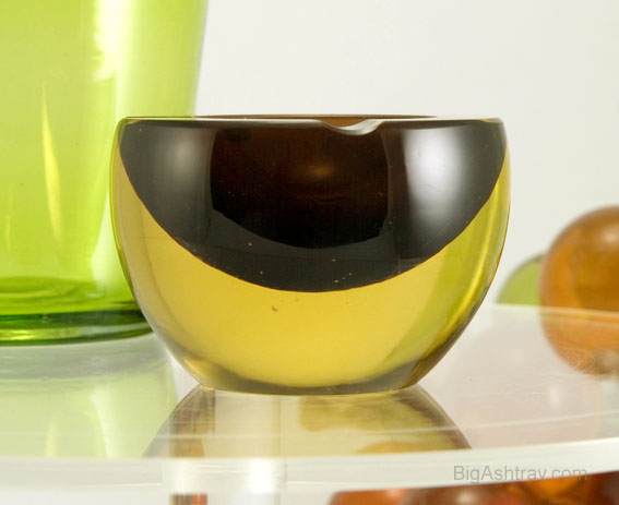 Modernist Mid-Century Art Glass Geode Ashtray