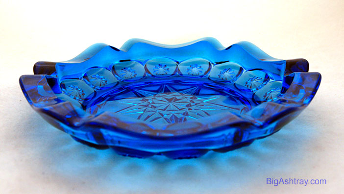 Moon and Star Deep Sapphire Blue Cigar Ashtray - Image 3
