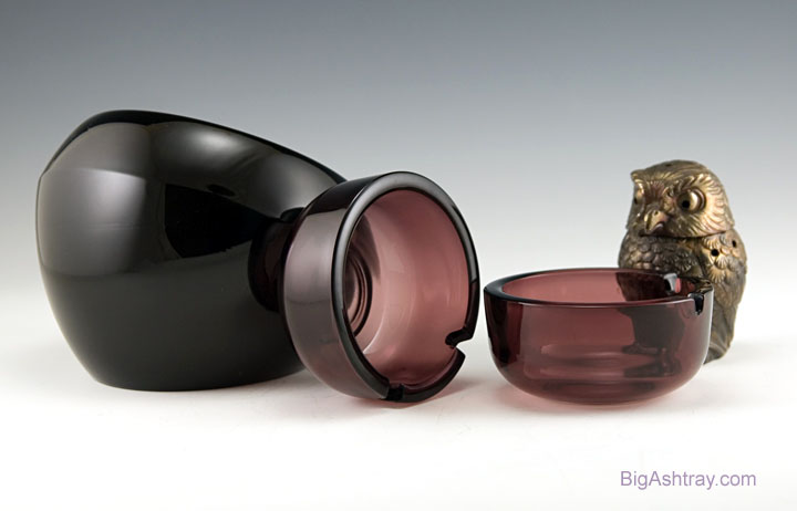 Moroccan Amethyst Ashtray Set by Hazel Atlas - Image 2