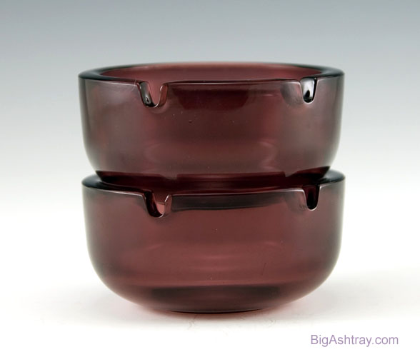 Moroccan Amethyst Ashtray Set by Hazel Atlas