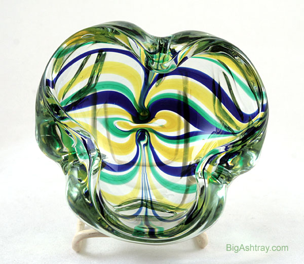 Murano Macchia Glass Art 1950s Ashtray