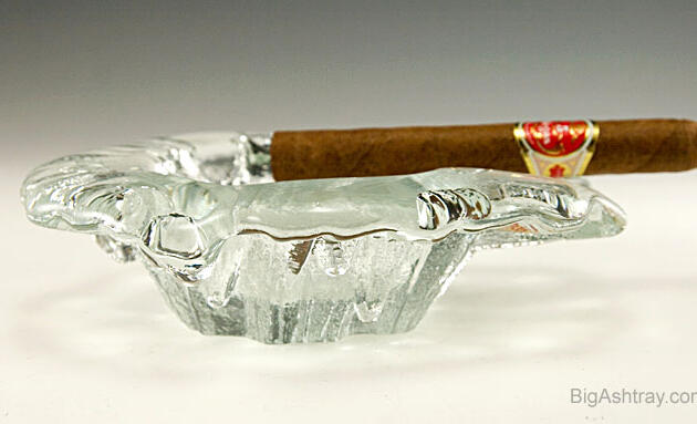 Nordic Ice Glass Deep Single Cigar Rest