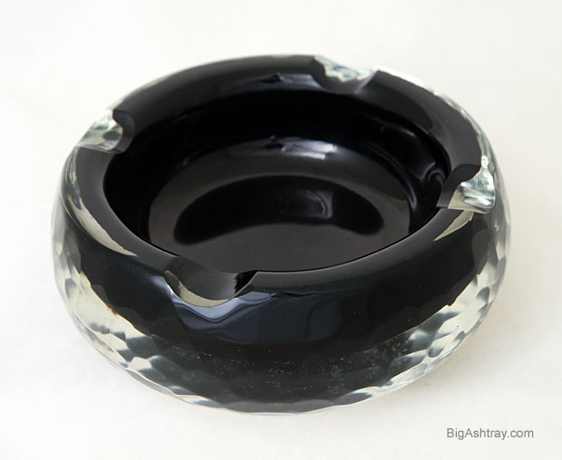 Rare Battuto Glass Art Deco Ashtray