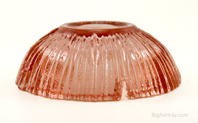 Rare Blenko Rose Glass Deep Bowl Ashtray - Image 3