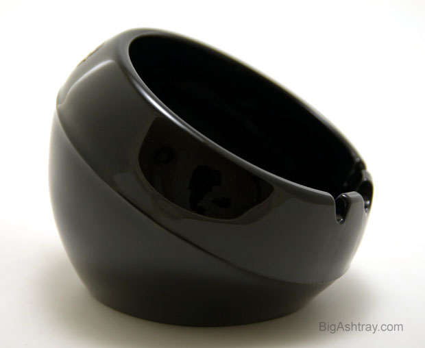 Retro Mod Black Onyx Orb Cigar Ashtray by Viking