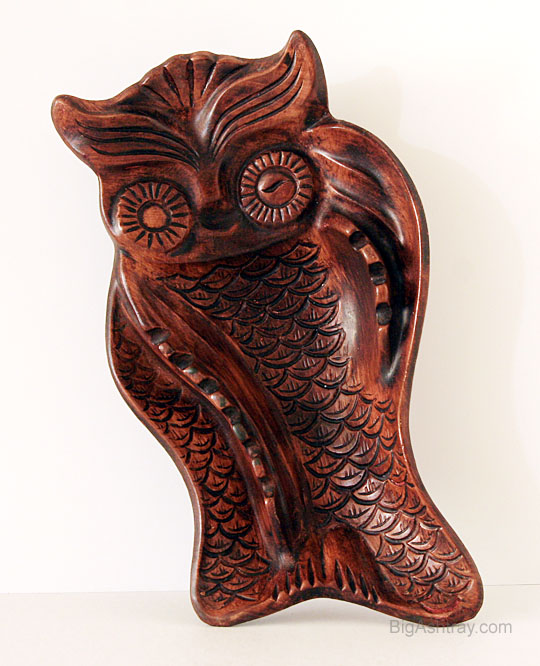 Retro Vintage Owl Decor Ashtray