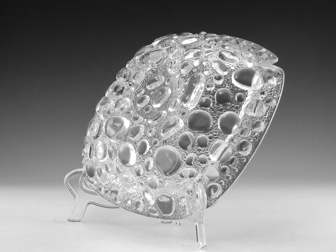 Vintage Glass River Rock Large Retro Ashtray - Image 3