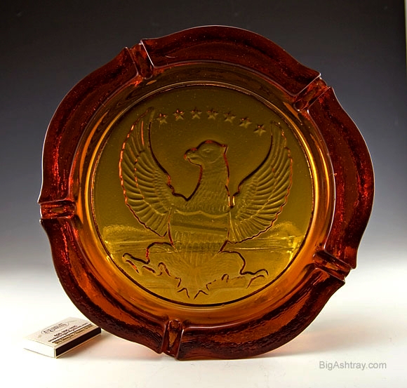 Cigar Ashtray Huge Senator Size in Tobacco Brown