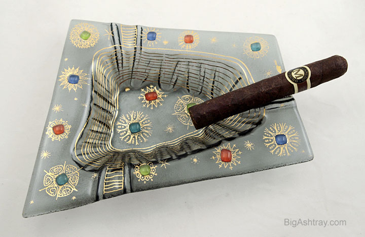 Set of Higgins Barbaric Jeweled Ashtrays